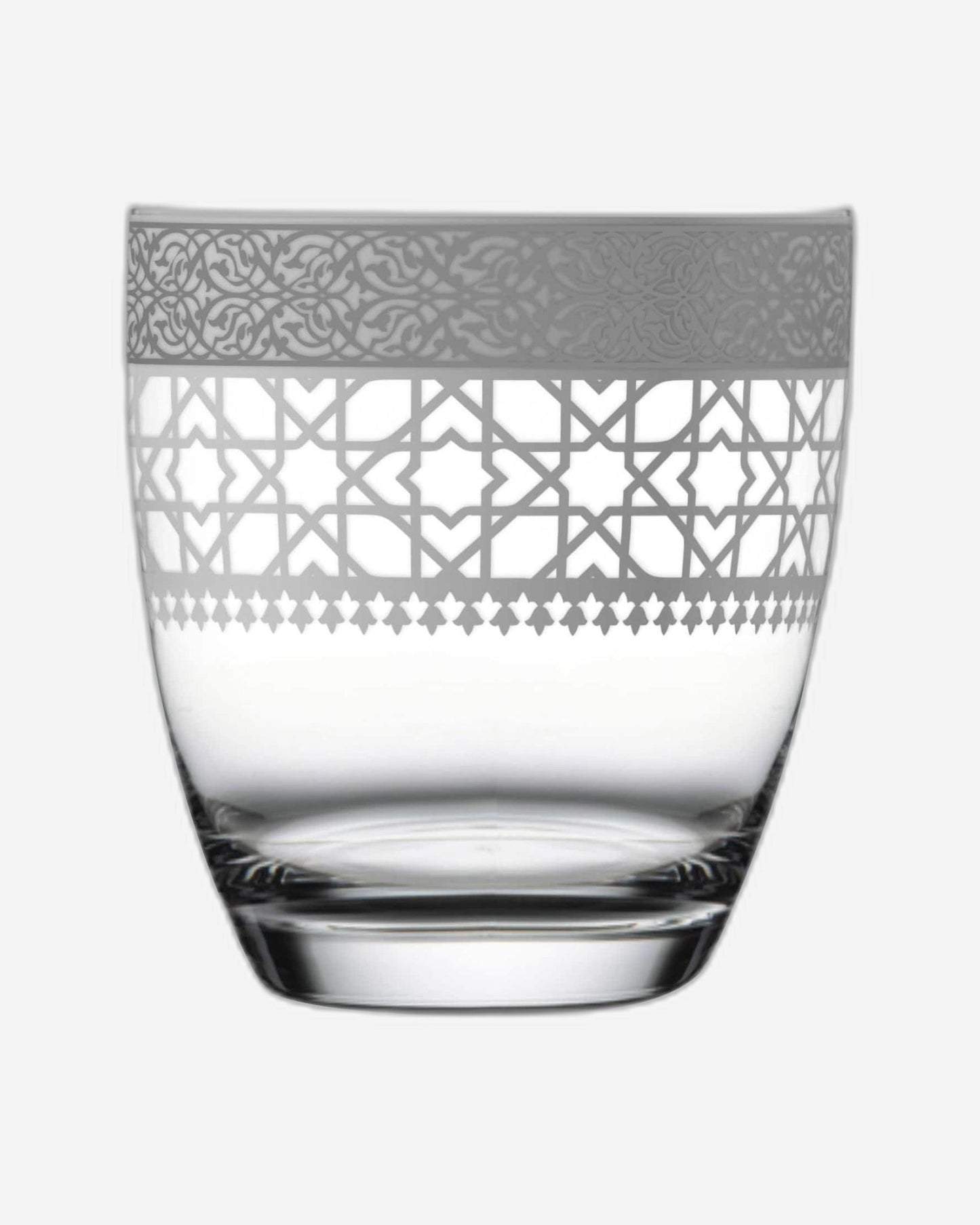 Dimlaj Cordoba Short Tumblers 6Pc Platinum