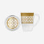 Dimlaj Cordoba Mugs & Covers 4Pc Gold