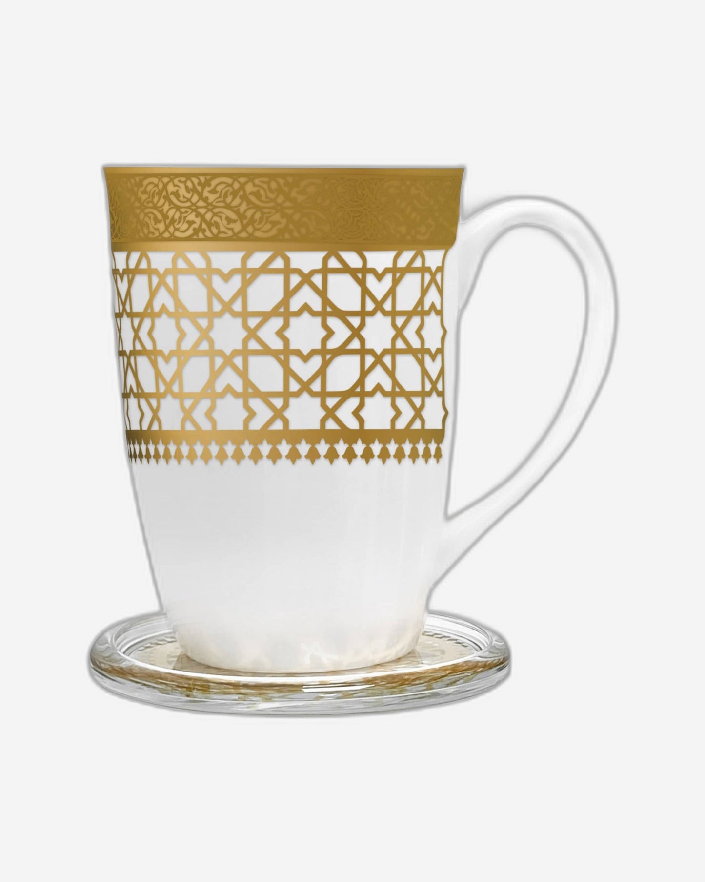 Dimlaj Cordoba Set of 4 Pcs Mugs & Covers (Gold)