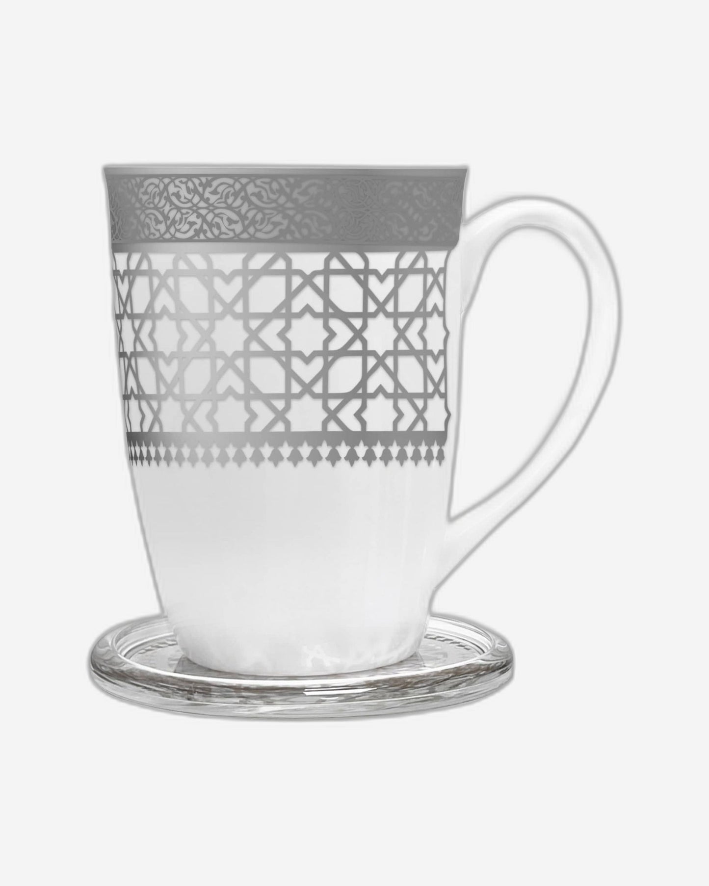 Dimlaj Cordoba Set of 4 Pcs Mugs & Covers (Platinum)