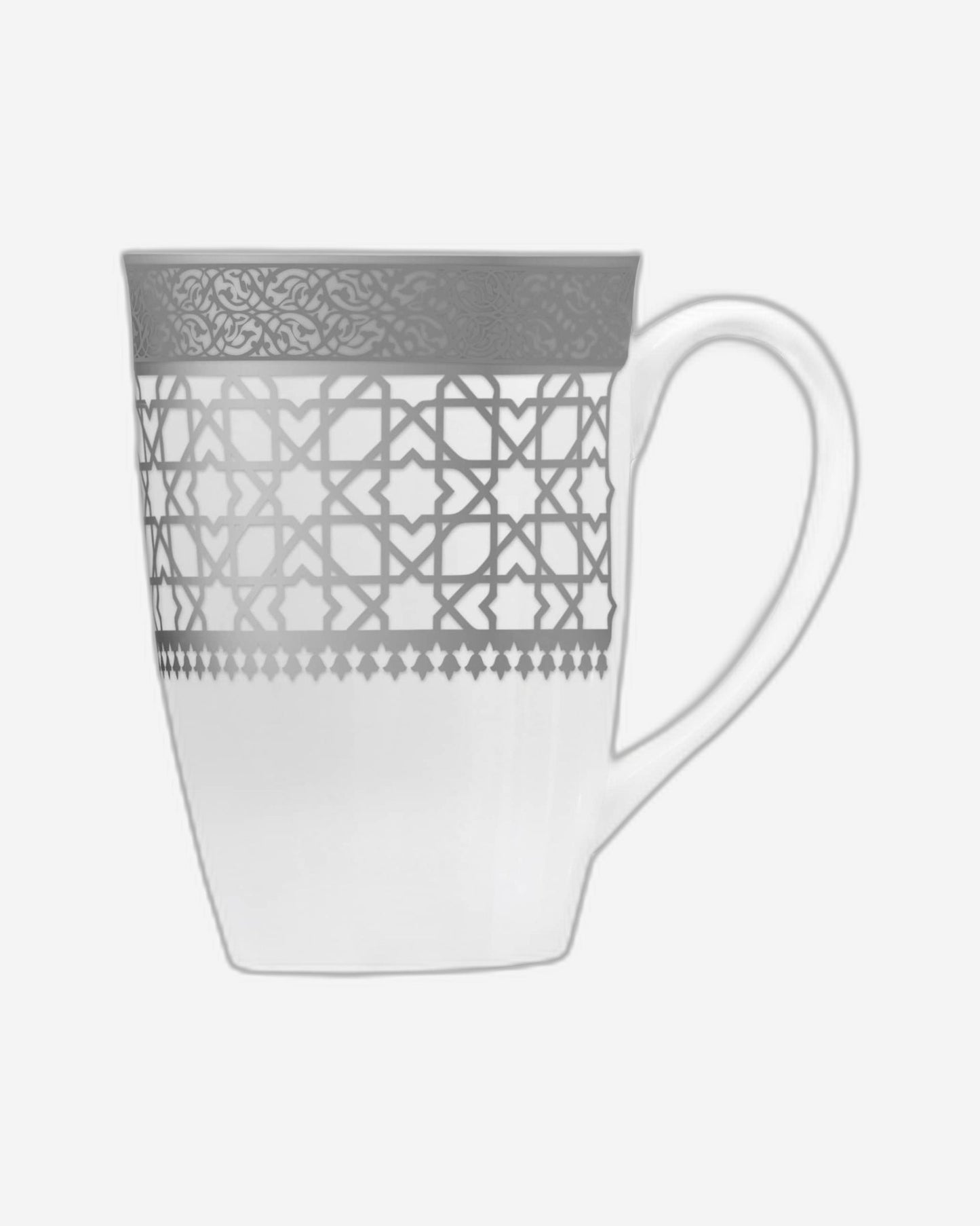 Dimlaj Cordoba Set of 4 Pcs Mugs & Covers (Platinum)