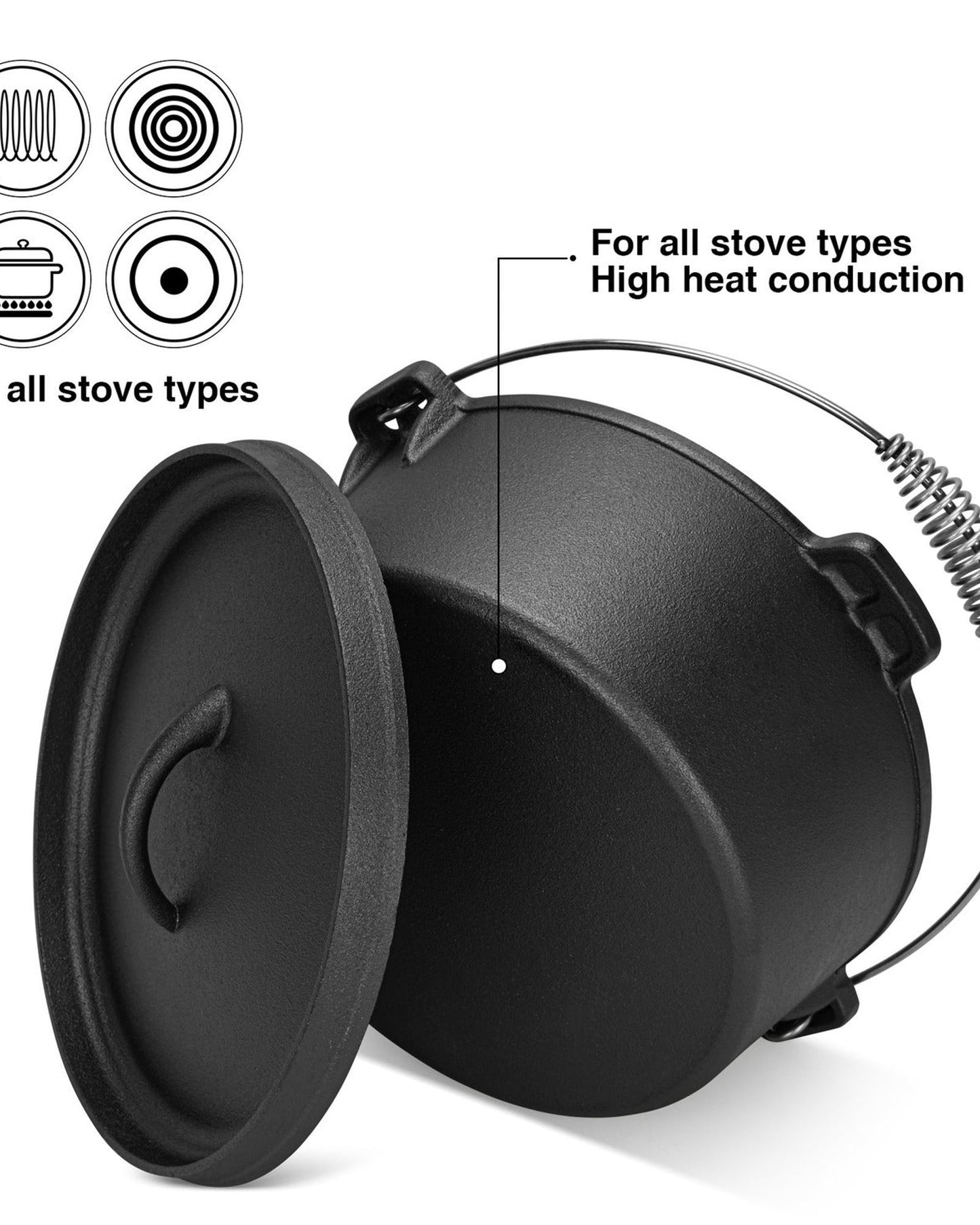 Fissman Dutch Oven 4 Liters With Cast Iron Lid