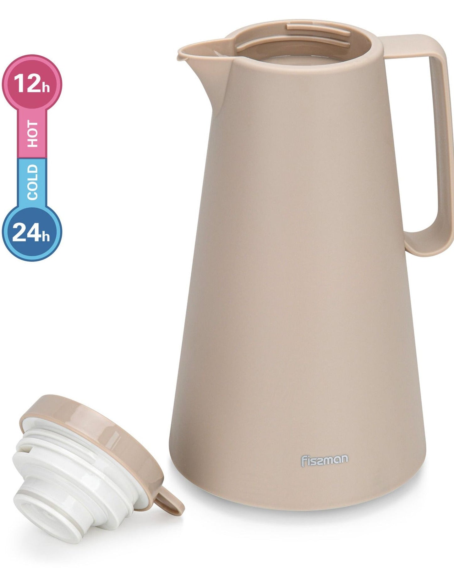 Fissman Vacuum Flask Mocha Cream Pink