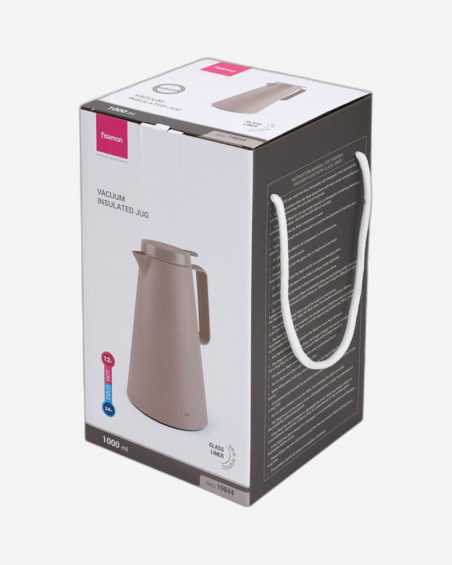 Fissman Vacuum Flask Mocha Cream Pink