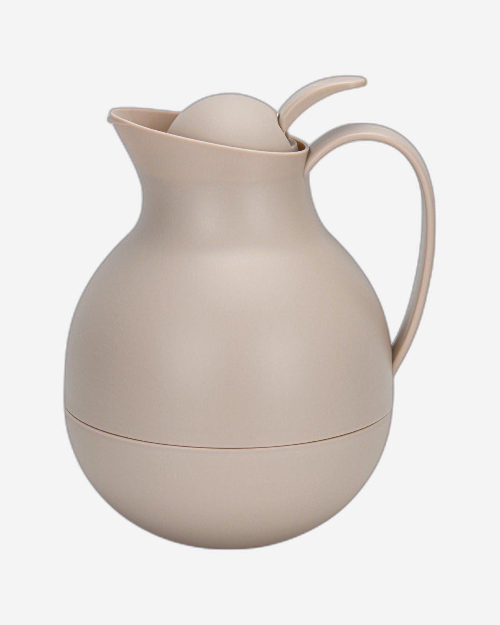 Fissman Vacuum Insulated Flask 1000 Ml Mocha Cream With White Glass Asbestos Free