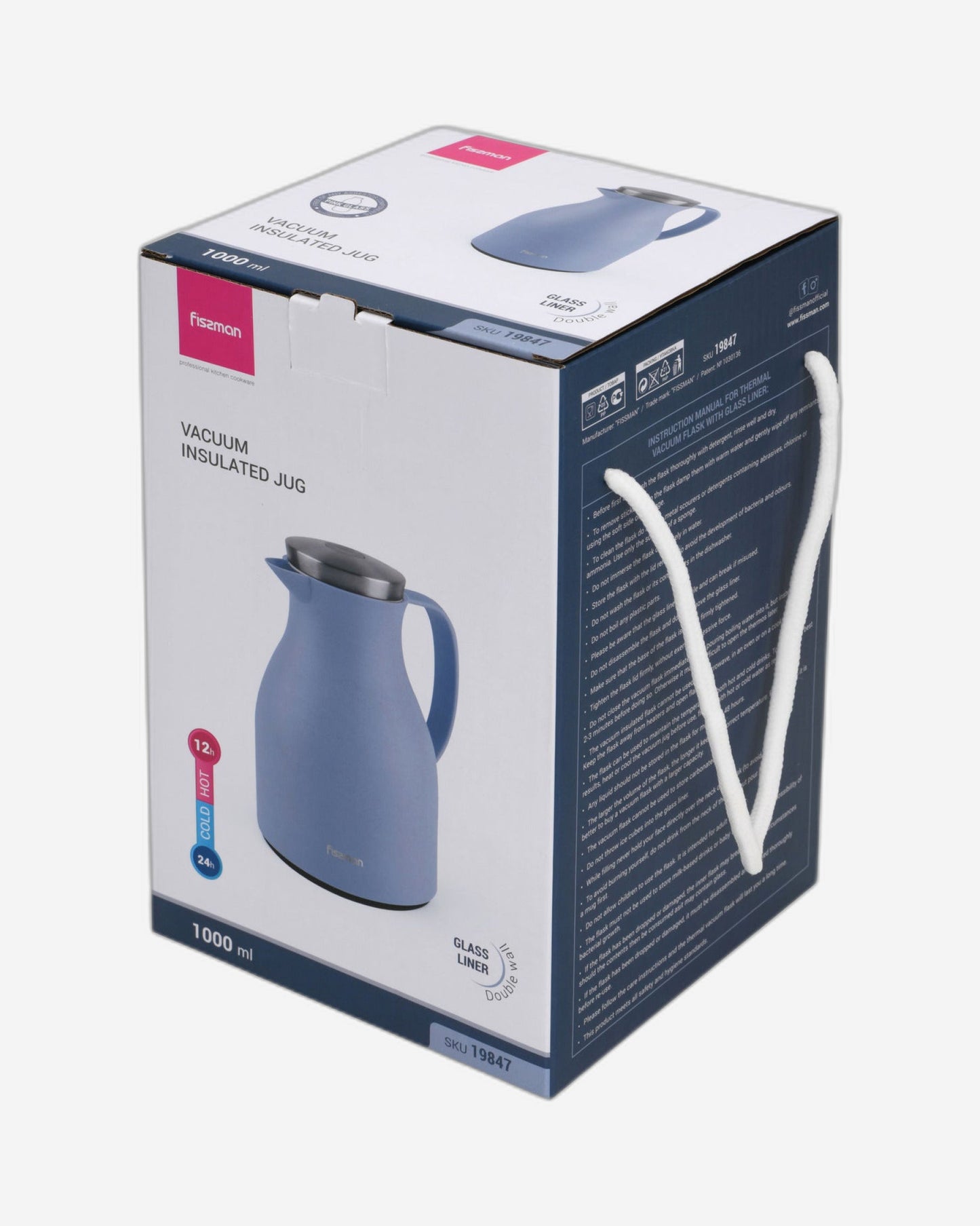 Fissman Vacuum Flask Violet 1000ml