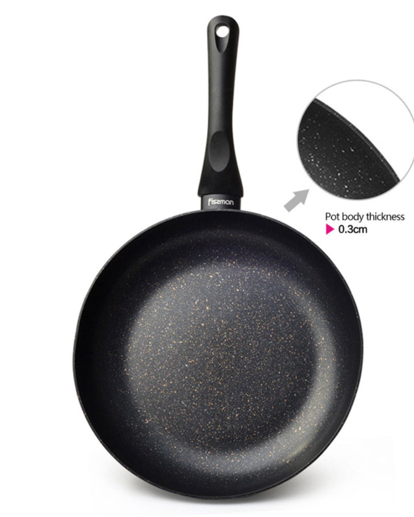 Fissman Frying Pan 24cm Aluminum And TouchStone Coating With Induction Bottom Promo Series
