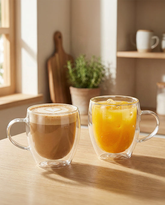 Cuisine Art Borosilicate Double Wall Glass 250ml Set 2