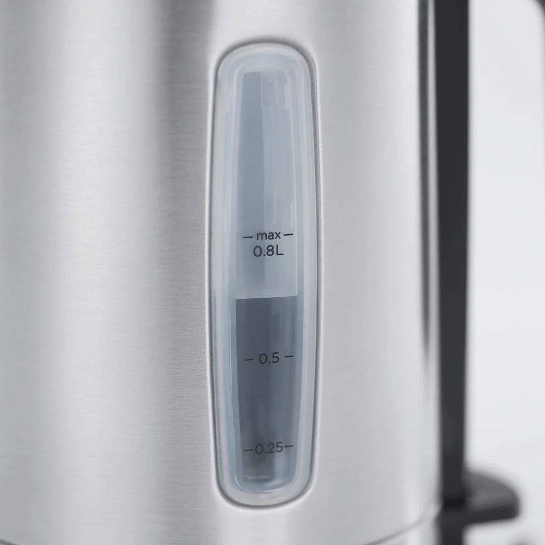 Russell Hobbs (24190) Compact Electric Kettle - 2200W, 0.8L, Auto Shut Off, Removable Filter, Illuminating, Stainless Steel - Up To 3-Year Warranty