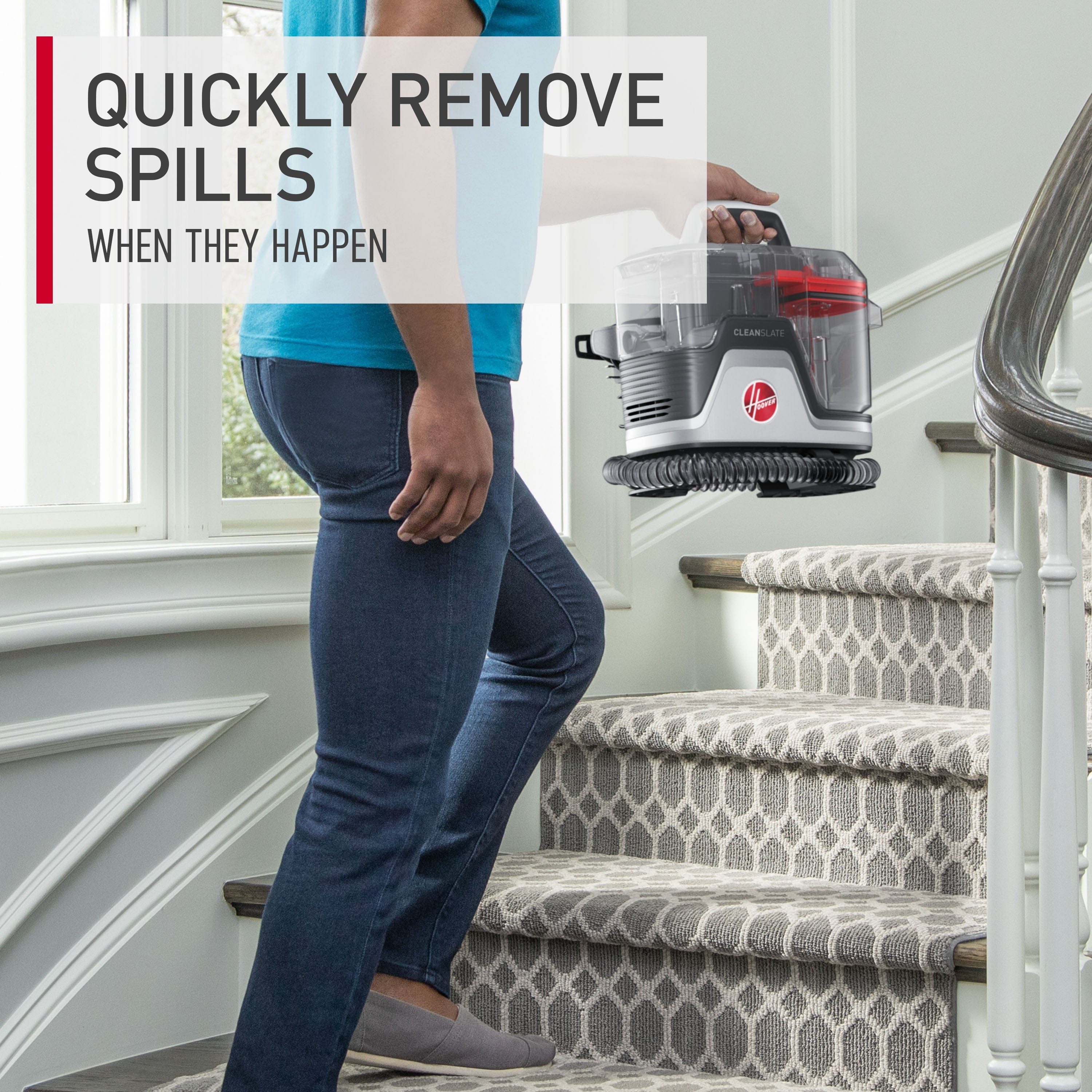 Hoover CDSW-MPME Cleanslate Carpet & Upholstery Powerful, Multi-purpose Spot Cleaner, Stain Remover, Portable,