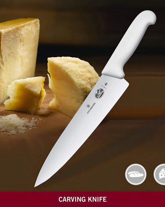Victorinox Fibrox Carving Knife 25Cm Straight White - 5.2007.25
