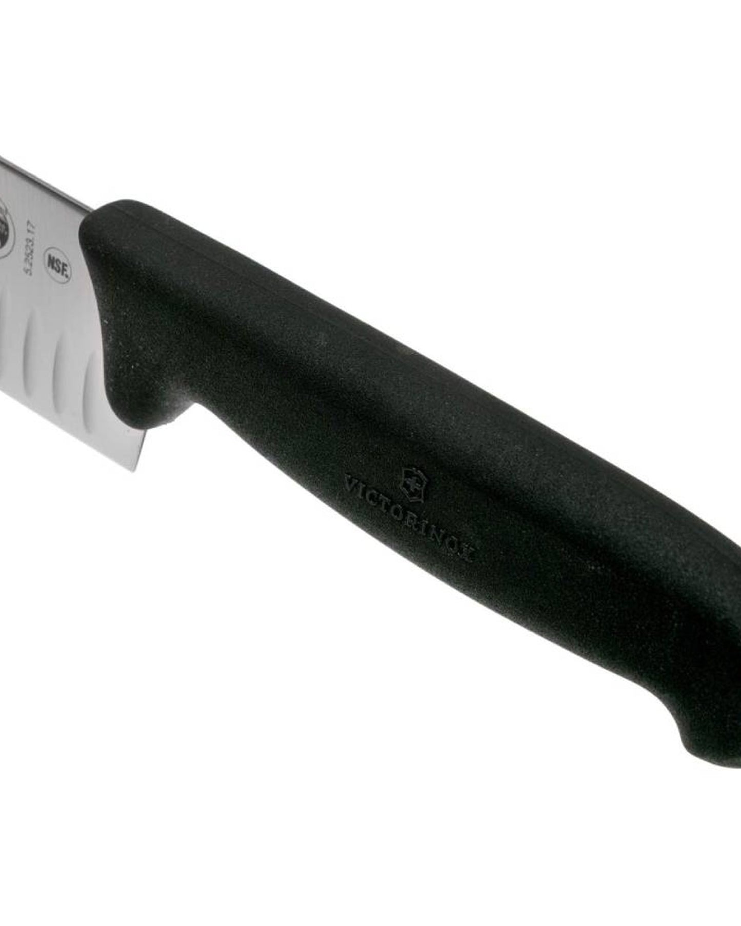 Victorinox Fibrox Santoku Knife 17Cm Straight Flutet Black - 5.2523.17