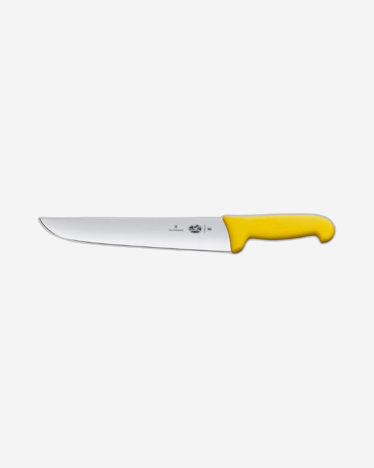 Victorinox Fibrox Slaughter And Butcher Knife 18Cm Straight Yellow 5.5208.18