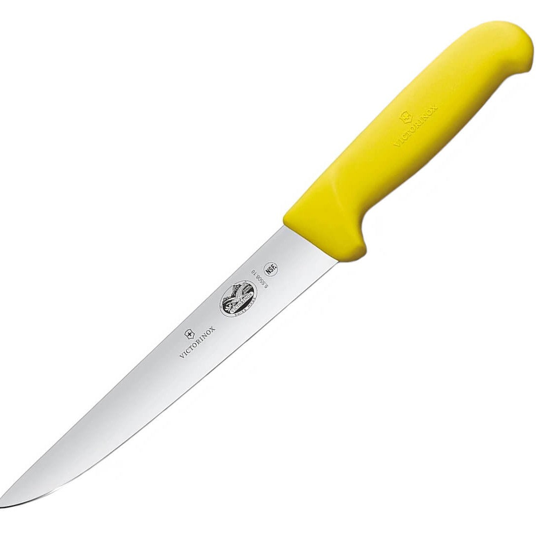 Victorinox Fibrox Sticking Knife 18Cm Straight Yellow 5.5508.18