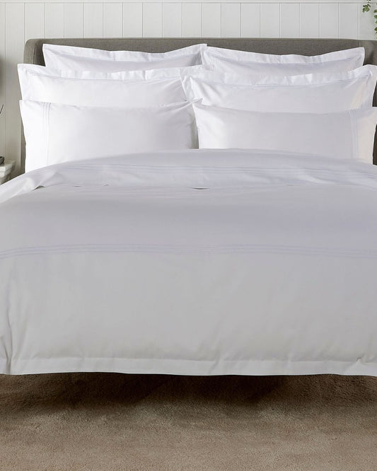 Christy "500TC Luxury Supima" Bed Linen with White Triple Embroidery