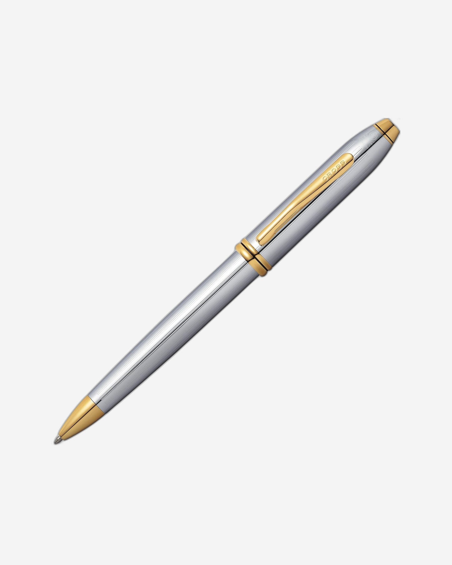 Cross Townsend Chrome Gold Plated Ballpoint Pen