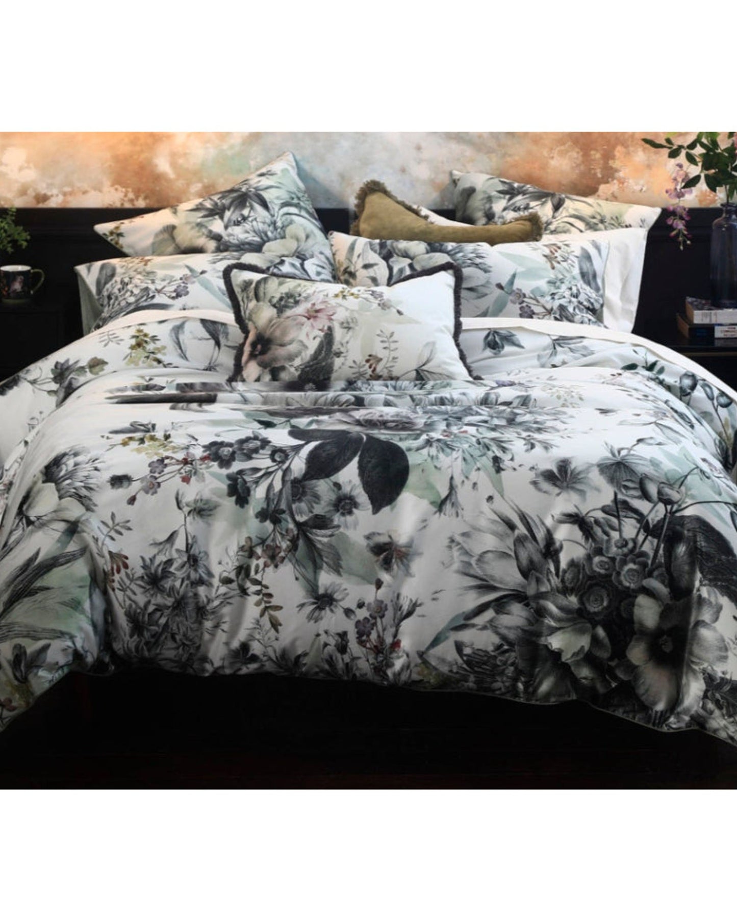 MM Linen "Etoile" Super King Duvet Size 260x220 + 50x75 (2) cm
