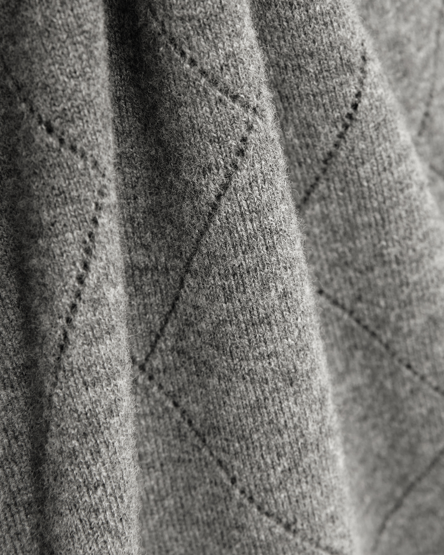 Reiss LS Argyle Crew Neck Jumper