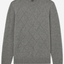Reiss LS Argyle Crew Neck Jumper