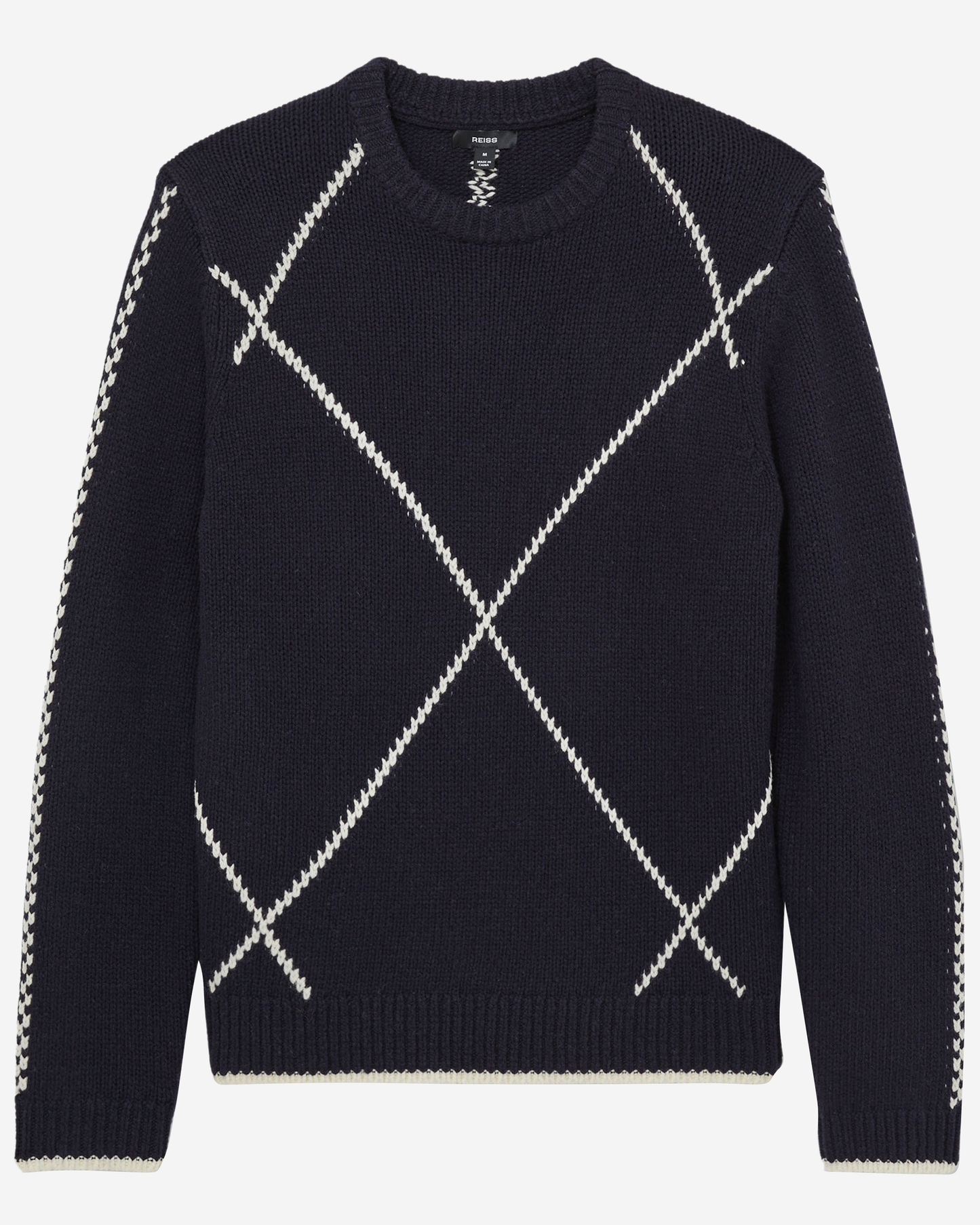 Reiss LS Wool Interest Crew Neck Jumper