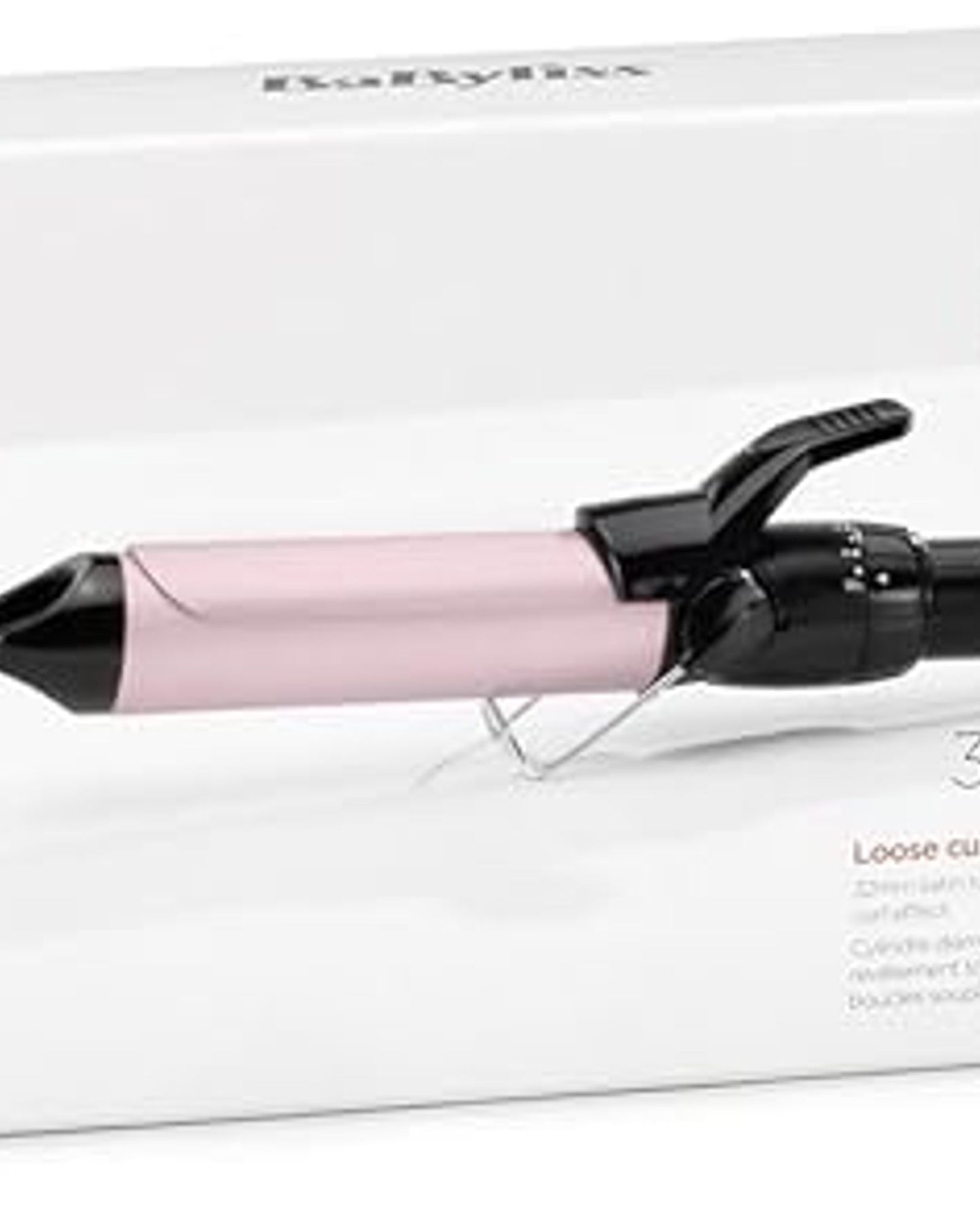 BaByliss Hair Curler  32mm Barrel for Wide Silky Curls Satin Touch Coating  10 Temperature Settings (110–180°C)  Ionic Technology for Smooth and Shiny Hair - C332SDE