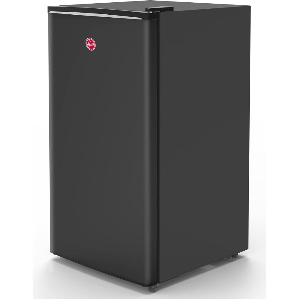 Hoover 118L Single Door Compact Refrigerator with Freezer Compartment - Mechanical Control, Adjustable Thermostat, Security Lock, 1 Removable Shelf, Defrost Feature, 1 Year Warranty, Black HSD-K118-B
