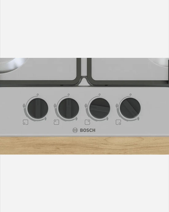 Bosch Gas Hob 4 Burners Safety Steel