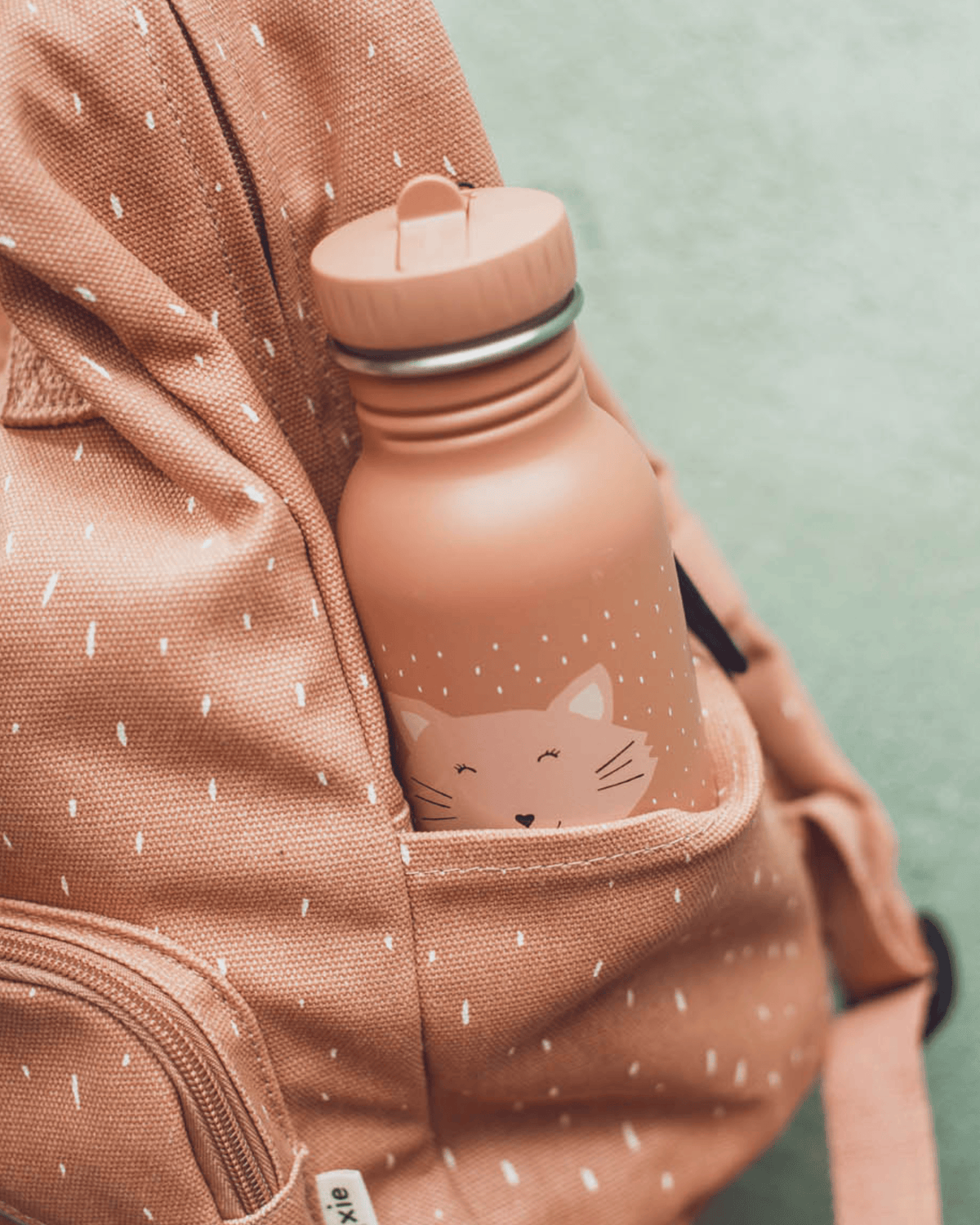 Trixie Stainless Steel Water Bottle - 350ml - Mrs. Cat