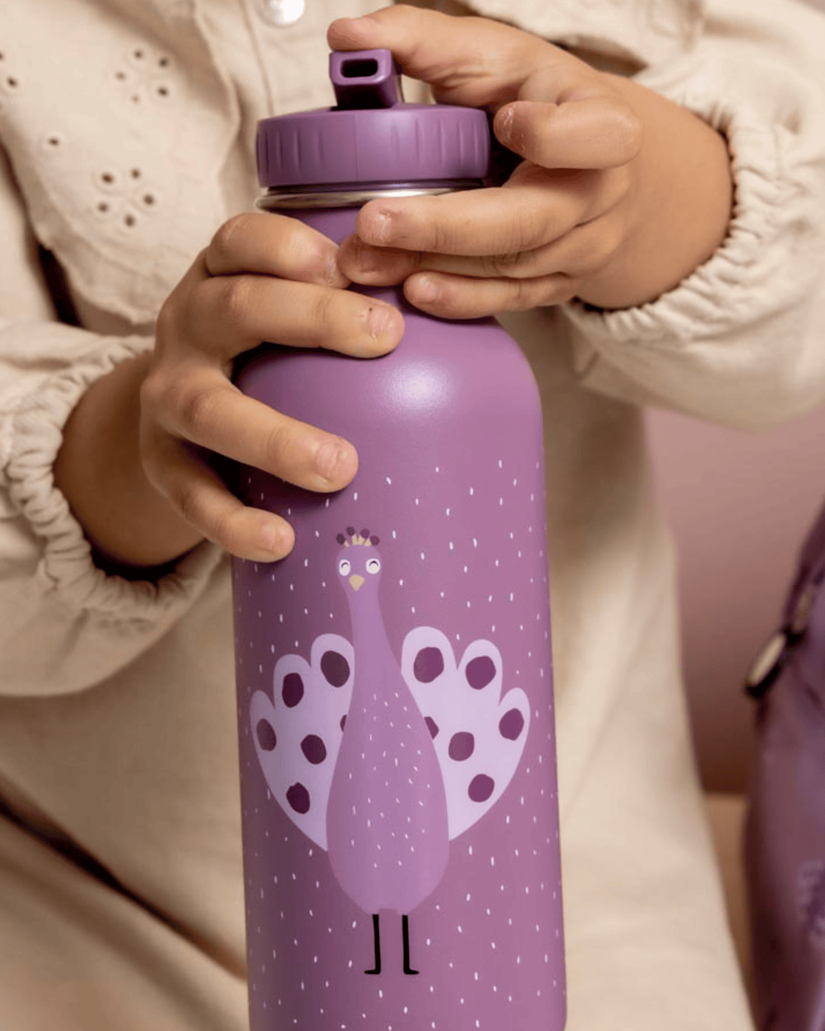 Trixie Stainless Steel Water Bottle - 500ml - Mrs.Peacock