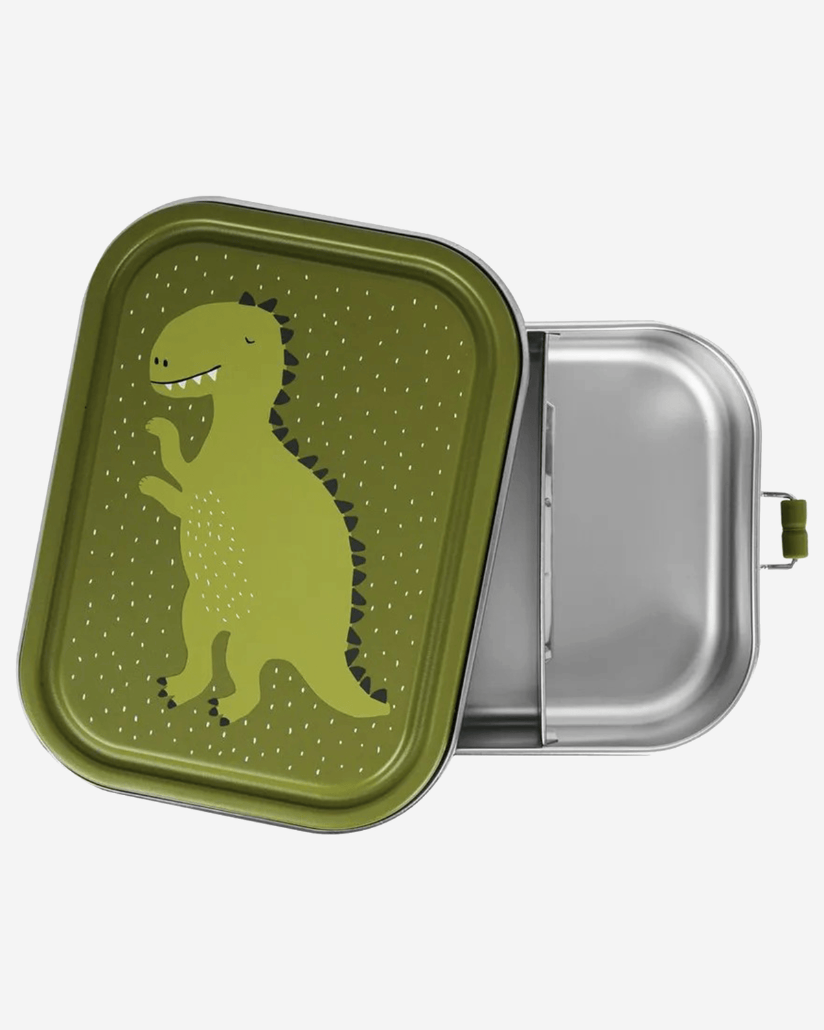 Trixie Stainless Steel Lunch Box Large - 2-Compartment - Mr. Dino