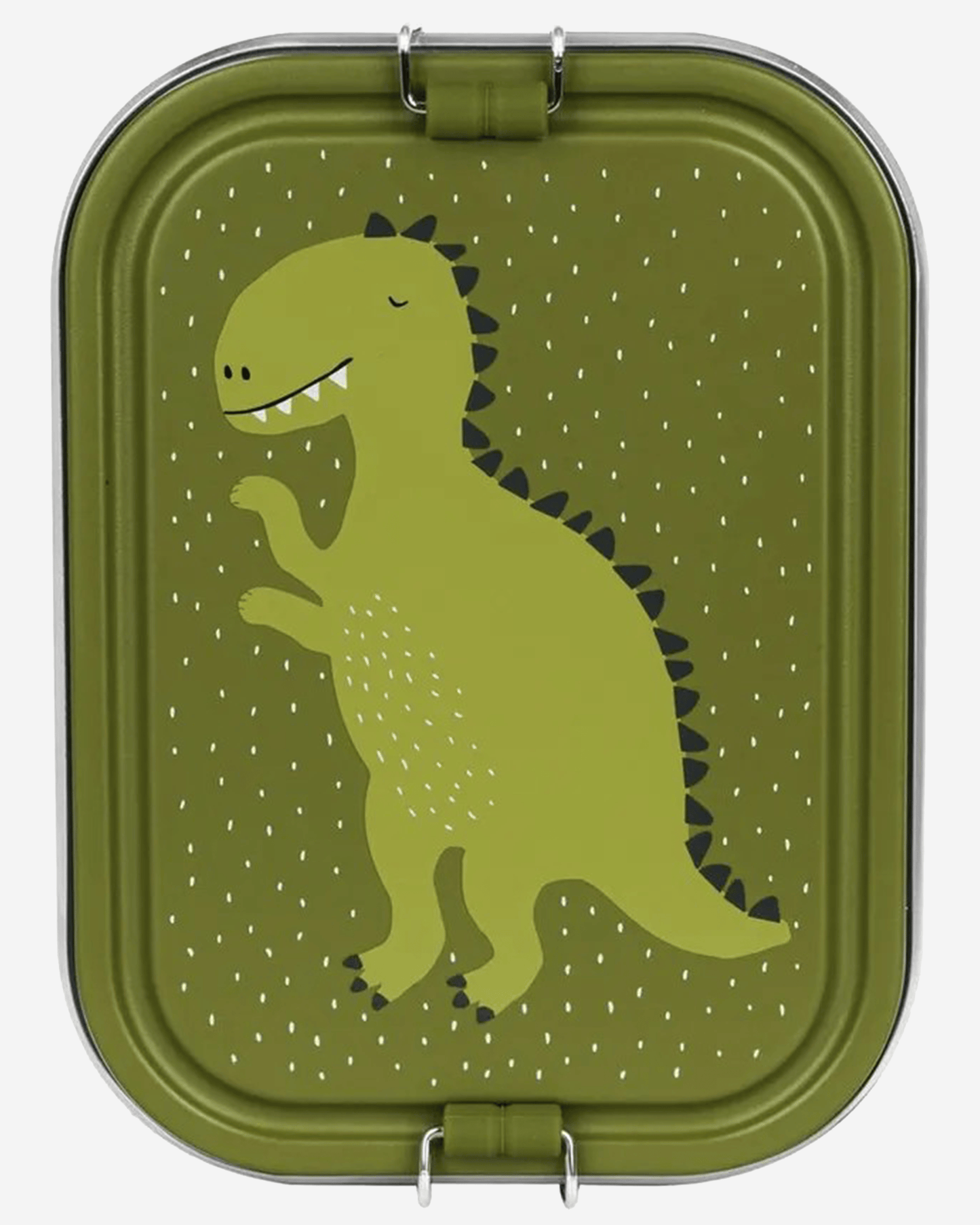 Trixie Stainless Steel Lunch Box Large - 2-Compartment - Mr. Dino