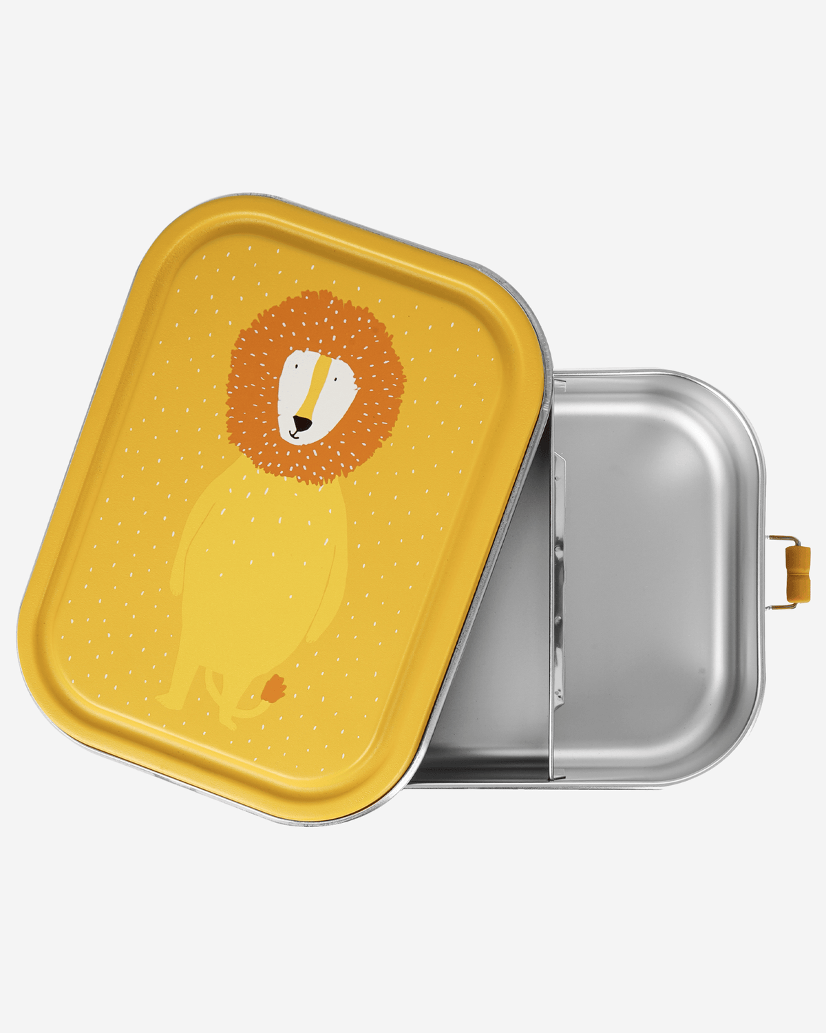Trixie Stainless Steel Lunch Box Large - 2-Compartment - Mr. Lion