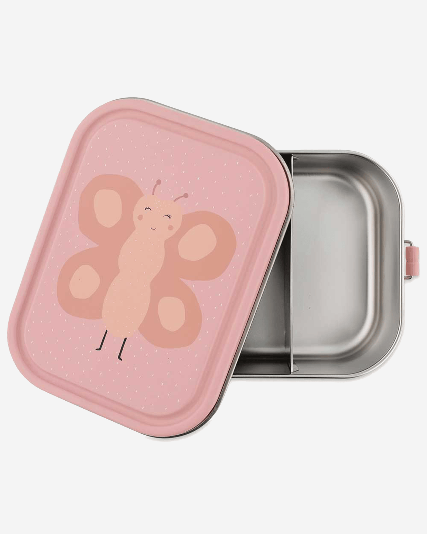Trixie Stainless Steel Lunch Box Large - 2-Compartment - Mrs. Butterfly