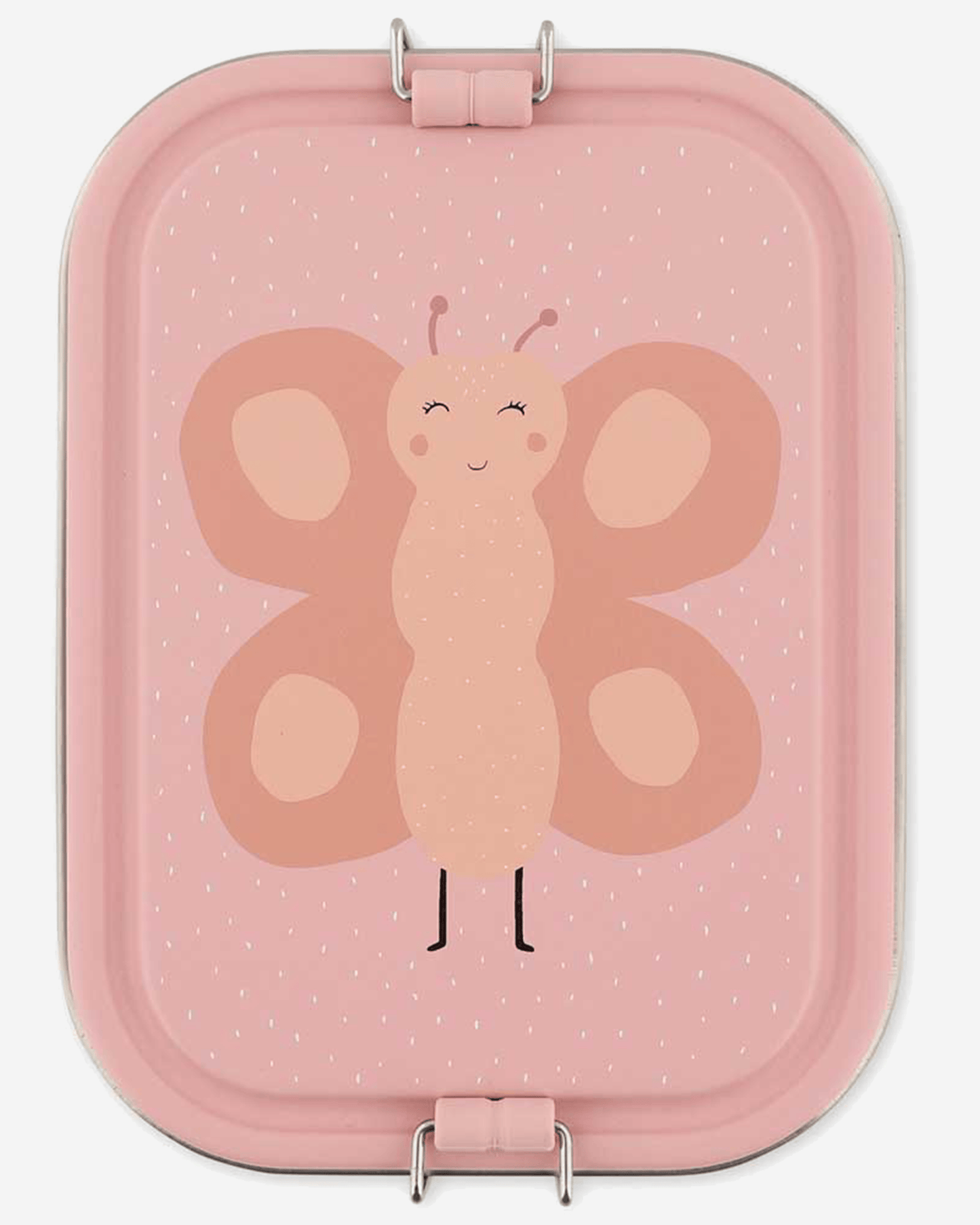 Trixie Stainless Steel Lunch Box Large - 2-Compartment - Mrs. Butterfly