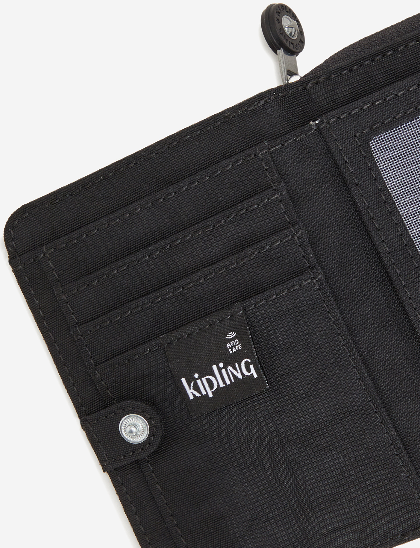 KIPLING Money Love Black Noir Medium Wallet I3738-P39