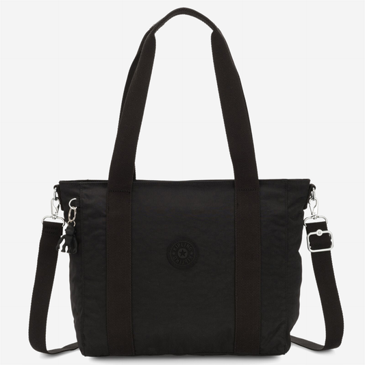 KIPLING Asseni S Black Noir Small tote (with removable shoulderstrap) I4400-P39