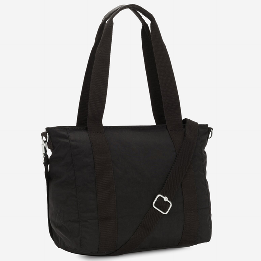 KIPLING Asseni S Black Noir Small tote (with removable shoulderstrap) I4400-P39