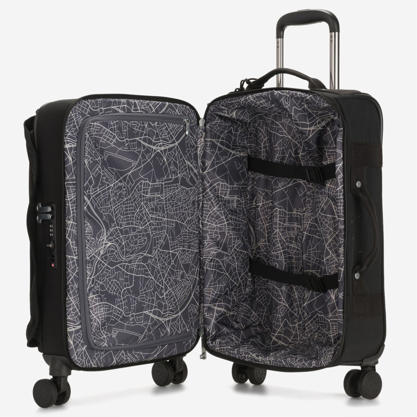 KIPLING Spontaneous S Black Noir Small wheeled luggage I5508-P39