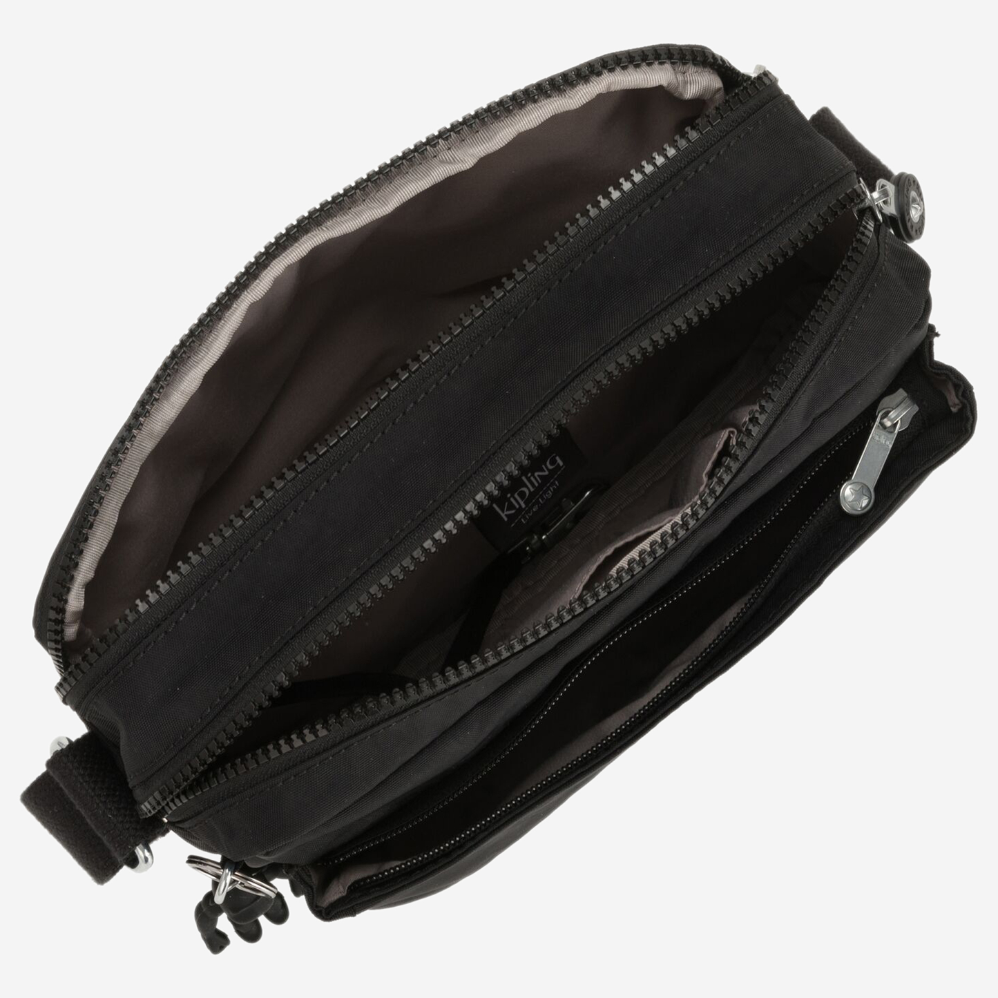 KIPLING Abanu M Black Noir Medium crossbody I7076-P39