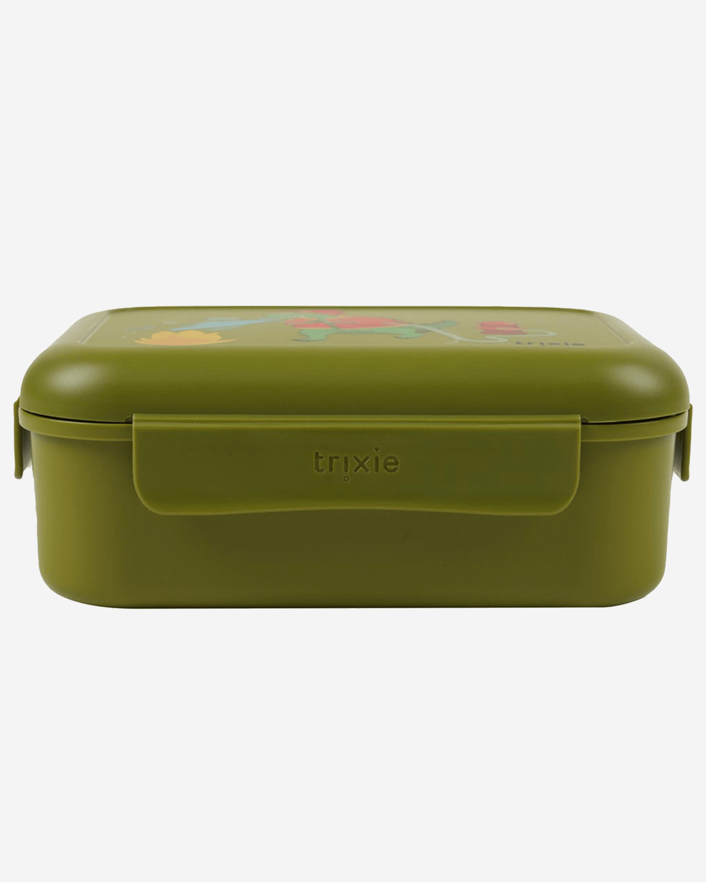 Trixie Lunch Box With Clips - Fireman Mr. Dino