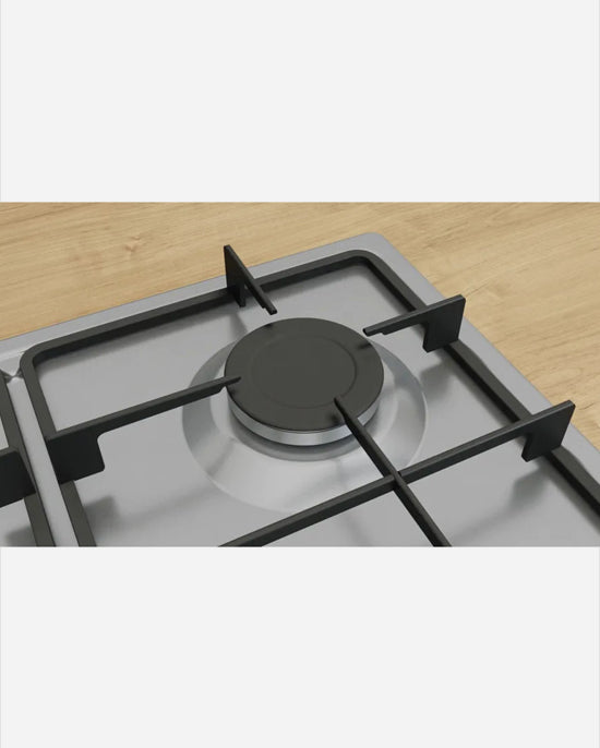 Bosch Gas Hob 4 Burners Safety Steel