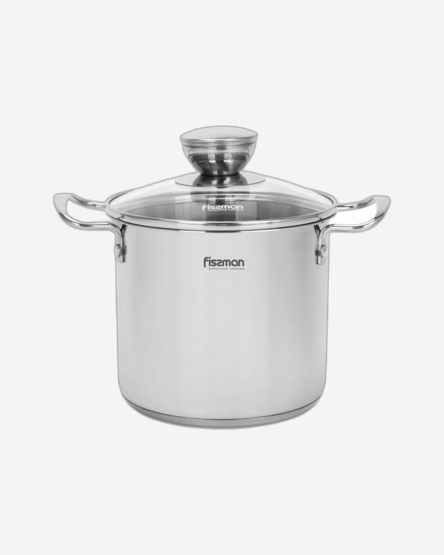 Fissman Cooking Pot 14cm/1.9 LTR with Glass Lid Stainless Steel