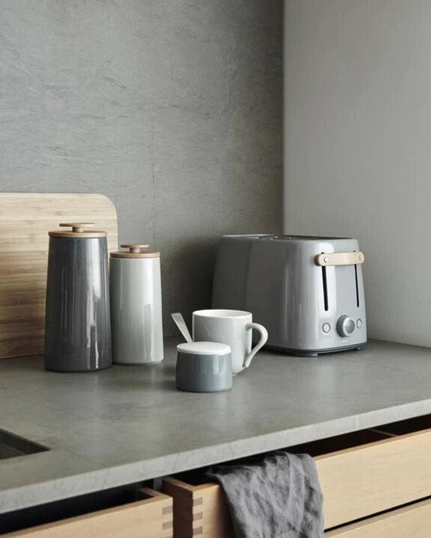 Stelton Emma Tea Canister 300g Grey