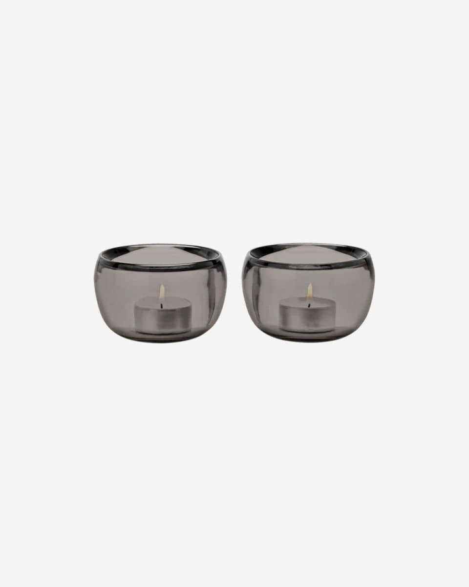 Stelton Ora Tealightholder 2Pc Smoke