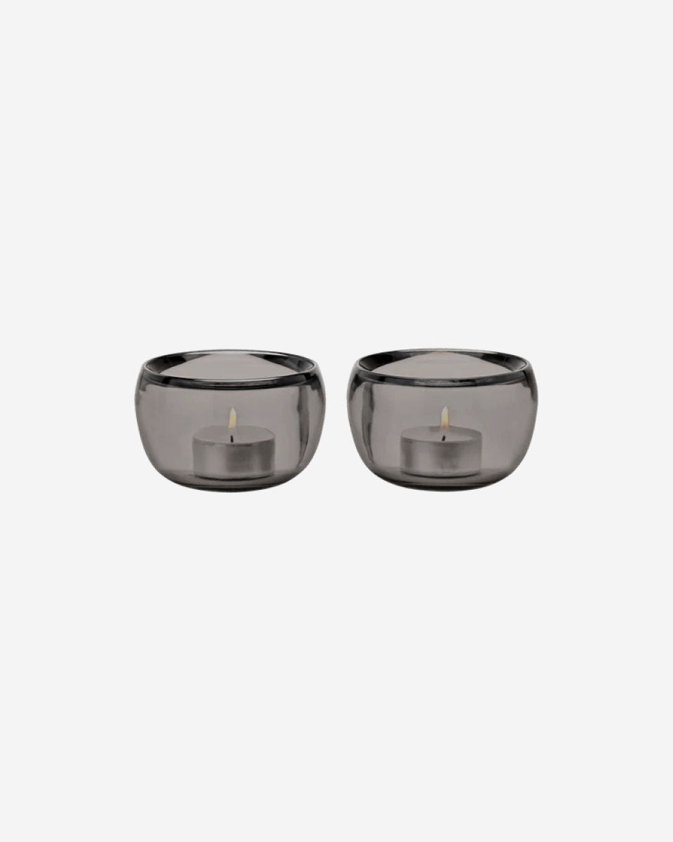 Stelton Ora tealightholder, 2 pcs. - smoke 107