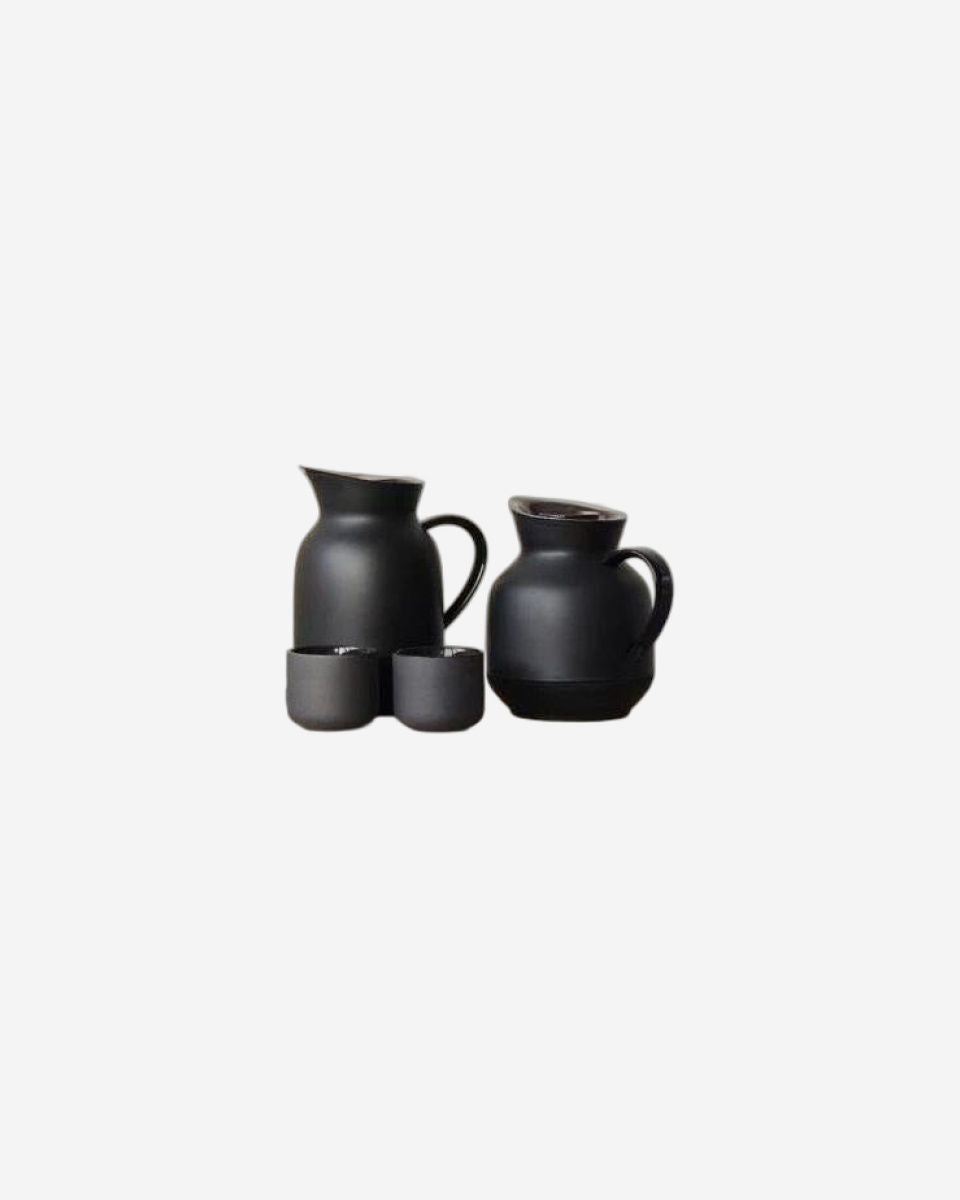 Stelton Amphora Vacuum Jug Coffee 1L Soft Black