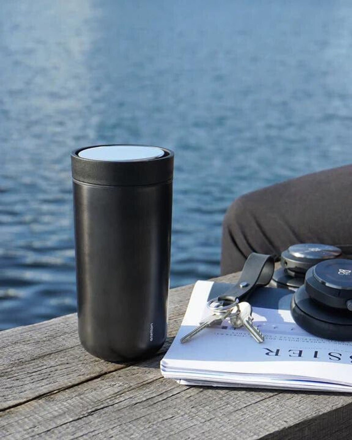 Stelton To-Go Click Cup 0.4L Black Metallic