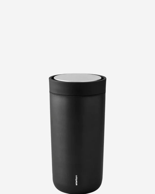 Stelton To-Go Click vacuum insulated cup 0.4 L black/metallic 685-16