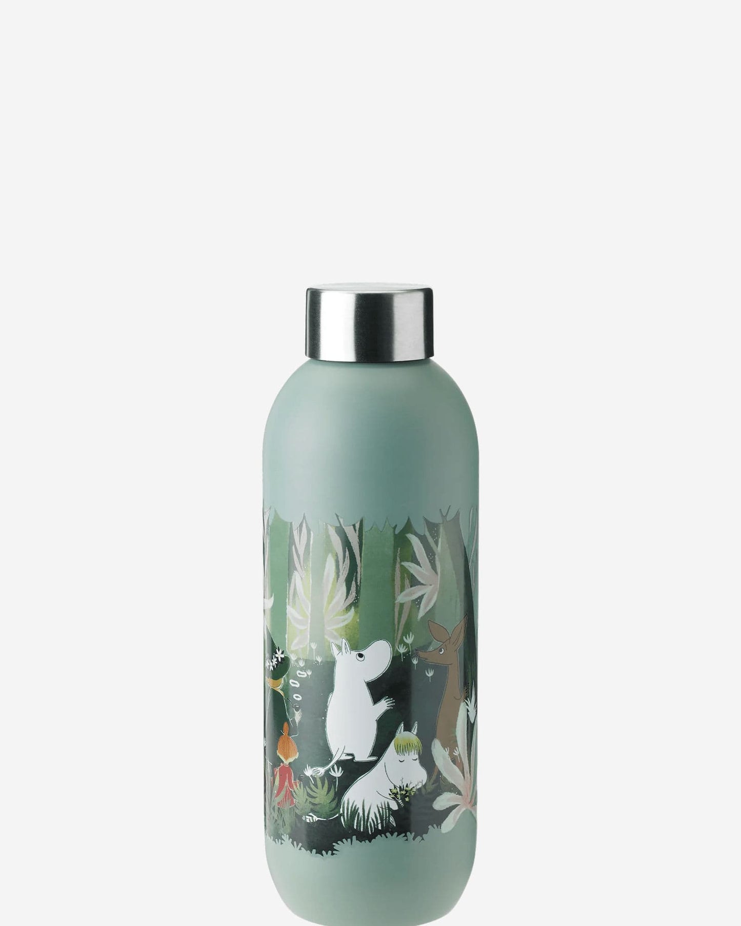 Stelton Keep Cool Bottle 0.75L Dusty Green Moomin