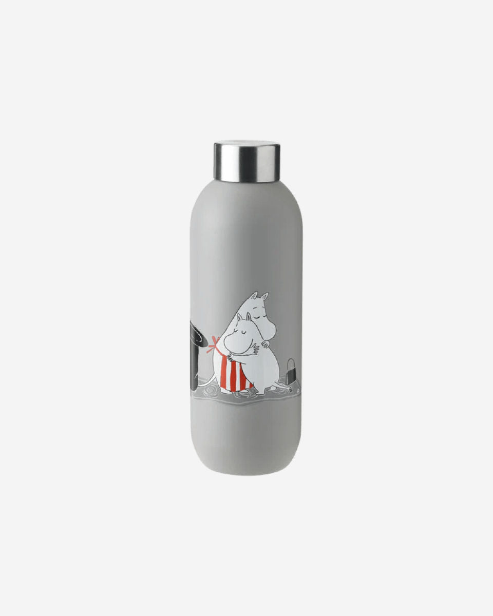 Stelton Keep Cool Bottle 0.75L Light Grey Moomin